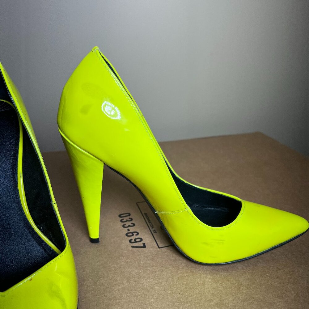 Trouvé neon yellow high heels size 7M